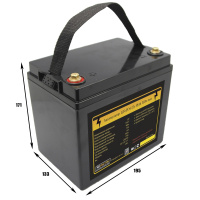 Аккумулятор LiFePO4 12v48Ah 360w max пластик